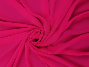 TKANINA SZYFON KREPKA OSTRA MALINA ID5005892/245 HOT RASPBERRY