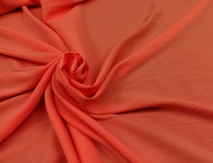 TKANINA BLUZKOWA LEJĄCA ODZIEŻOWA GŁADKA ALA JEDWAB PM005/0000S11 ORANGE