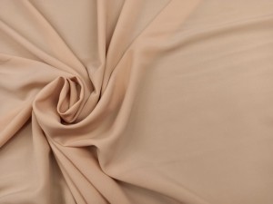 TKANINA BLUZKOWA LEJĄCA ODZIEŻOWA GŁADKA ALA JEDWAB PM005/0000N10 CAPPUCCINO