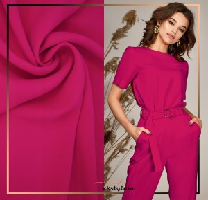 TKANINA LEJĄCA ODZIEŻOWA NICOLA GŁADKA RÓŻOWY