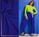 TKANINA LEJĄCA ODZIEŻOWA NICOLA GŁADKA KOBALTOWY