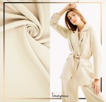 TKANINA LEJĄCA ODZIEŻOWA NICOLA GŁADKA JASNY BEŻ