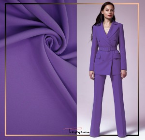 TKANINA LEJĄCA ODZIEŻOWA NICOLA GŁADKA KRÓLEWSKI FIOLET