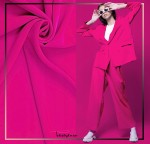 TKANINA LEJĄCA ODZIEŻOWA NICOLA GŁADKA RÓŻ BARBI