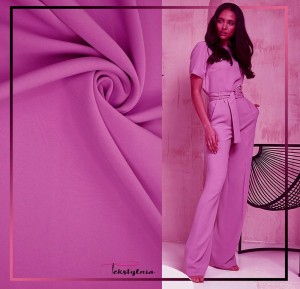 TKANINA LEJĄCA ODZIEŻOWA NICOLA GŁADKA RÓŻ BABY