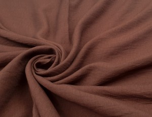 TKANINA WISKOZA JEDNOBARWNA KRESZ CZEKOLADOWY ID5012156/CHO CHOCOLATE