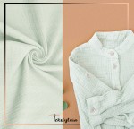 Tkanina Muślin Dwustronny Bawełniany Chłodna Mięta 