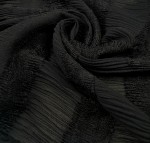 Tkanina Z Marszczeniami I Koronkowymi Wstawkami XM2010E002/BLA BLACK