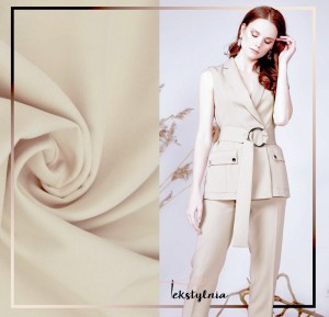 TKANINA WISKOZOWA WIZYTOWA KOSTIUMOWA JASNY BEŻ ID5012023/004 LIGHT BEIGE