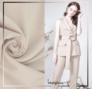 TKANINA WISKOZOWA WIZYTOWA KOSTIUMOWA BEŻ TAUPE ID5012023/001 BEIGE TAUPE