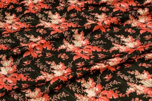 TKANINA SZYFON DRUKOWANY Z PASKIEM OE/5771/BL-RE