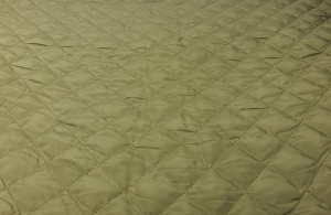 Tkanina Kurtkowa Pikowana z Ocieplaczem Jednostronna Oliwkowa