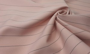 Tkanina Sukienkowa Kostiumowa Brudny Róż Z Czarnym Paskiem ETL09244/PINK