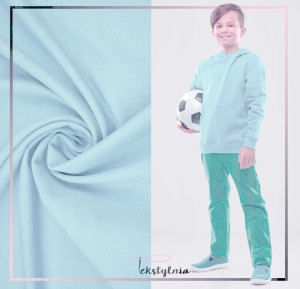 Dzianina Dresowa Dresówka Bawełna 250 g/m² Błękitny